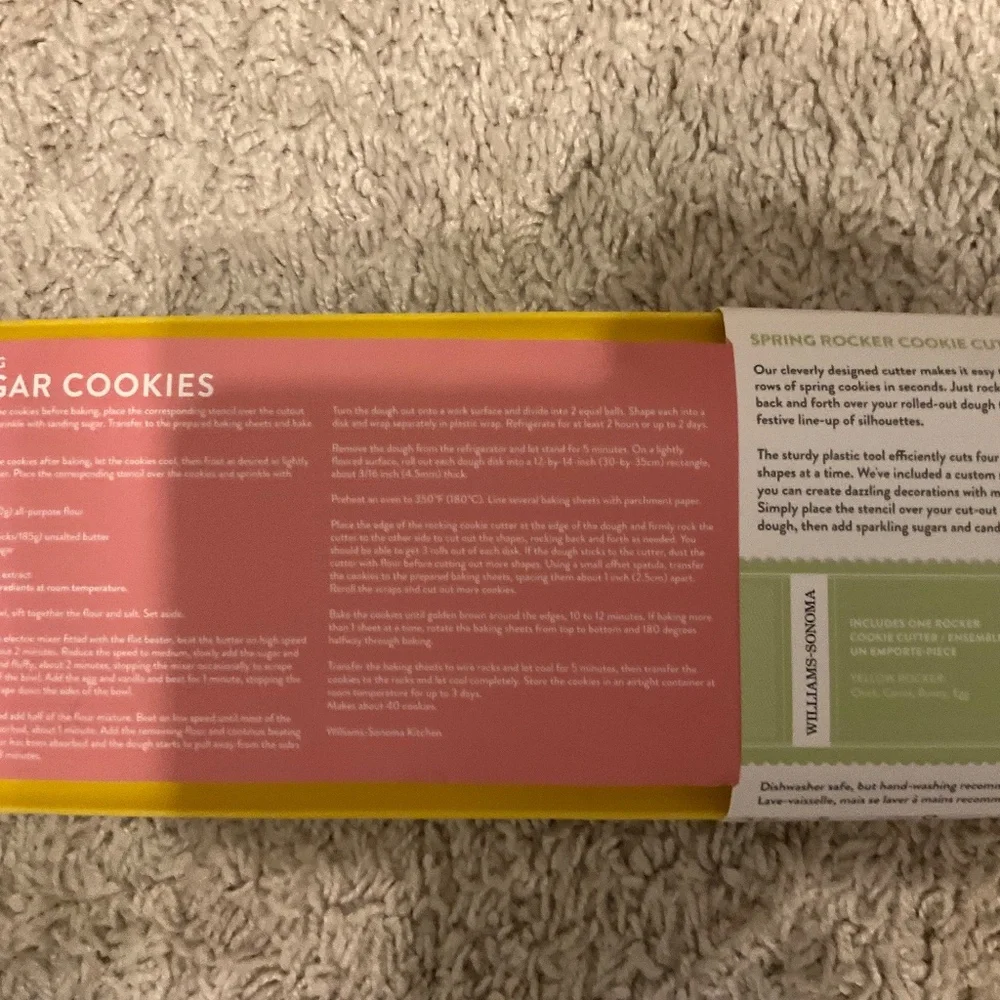 Williams Sonoma Spring Rocket Cookie Cutter 4 Designs.